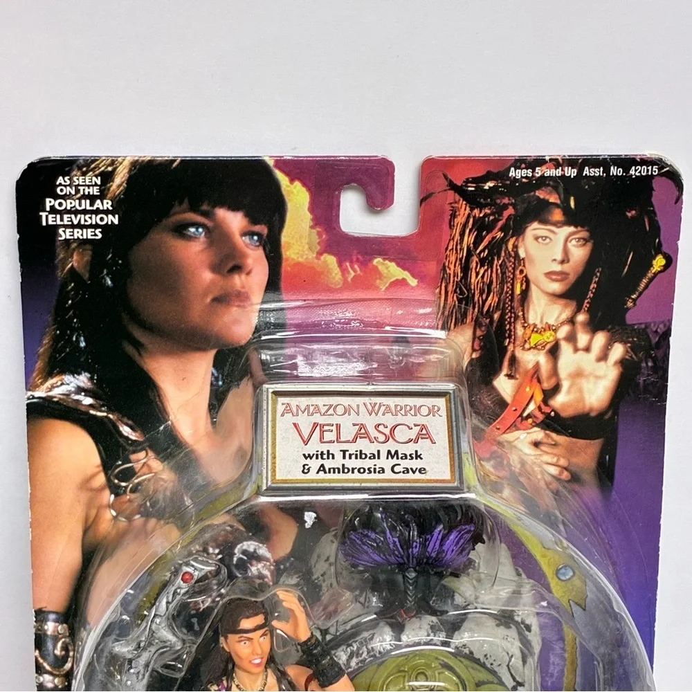 Xena Warrior Princess Action Figure: Velasca with Tribal Mask & Ambrosia Cave